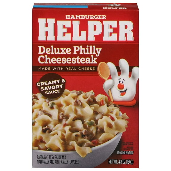 Hamburger Helper Deluxe Philly Cheesesteak Pasta 4.8 oz (Pack of 2)