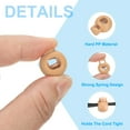 thumbnail image 3 of Uxcell Plastic Cord Lock, Single Hole Toggle Stopper Round Ball Shaped Adjustable Cord Stop Fastener Khaki, 3 of 6