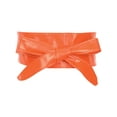 thumbnail image 1 of CINTURÓN ANCHO DE LAZO DE FAUX CUERO PARA MUJERES INSPIRADO EN CHIC PARA VESTIDOS 86.6x3.3" NARANJA, 1 of 5