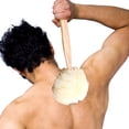 thumbnail image 2 of Bath Brush Professional Long Handle Shower Brush Bath Sponge for Exfoliating, 2 of 9
