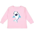 thumbnail image 3 of Inktastic Cute Shark, Little Shark, Blue Shark, Sea Animal Boys or Girls Long Sleeve Toddler T-Shirt, 3 of 5