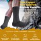 thumbnail image 2 of Calcetines FOOTPLUS con infusión de cobre, unisex, 6 pares, gris oscuro, 2 of 4