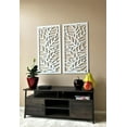 thumbnail image 2 of VIMA Leafveins Decorative Wall Panel - PVC Board with Private Screen Fence Design, 48"L x 24"W x 3/8" Thick, White Color - Lightweight, Durable, Easy to Install for Home Renovation & Wall Decor, 2 of 4