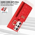 thumbnail image 5 of Nalacover Case for Samsung Galaxy S23 Ultra Crossbody Wallet Case with Credit Card Holder, Lanyard Shoulder Strap Premium PU Leather Wrist Hand Strap Cover with Ring Holder Kickstand, Red, 5 of 10