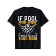 thumbnail image 2 of [Billiards Print Cotton Tee] Graphic Billiards Print Cotton T-shirt - Men's Casual Short Sleeve Crew Neck Tee - Gift For Men, 2 of 7