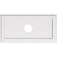thumbnail image 1 of Ekena Millwork CMP40X20RE-06000 6 in. ID x 14 in. Rectangle Architectural Grade PVC Contemporary Ceiling Medallion, 1 of 1