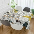 thumbnail image 4 of SKYSONIC 54"x72" Square Tablecloth with Ancient Egypt Theme Egyptian Gods Prints, Anti-Wrinkle and Smooth Table Cloth for Kitchen/Home Wedding Party Decoration, 4 of 7
