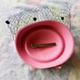 thumbnail image 6 of Yeetfub Fascinated Hat 1920s 1950s Hats Women Lace Bow Top Hat Hairpin Headwear Hat Party Hairpin ky Derby Hats Wedding Hats for Women,Hot Pink, 6 of 6