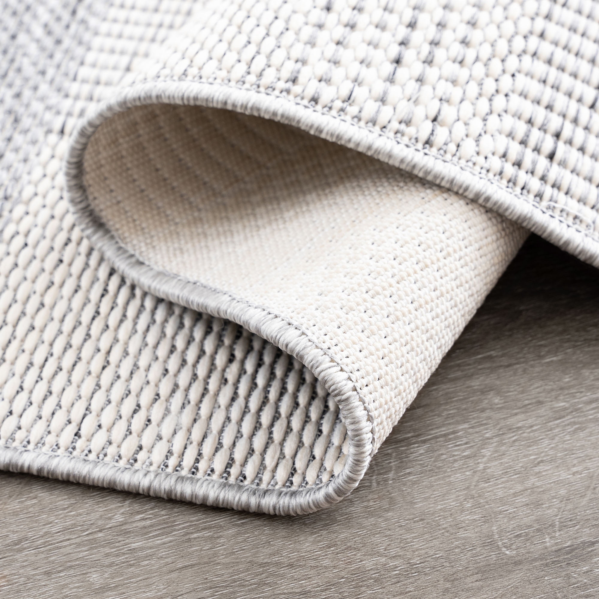 Bliss Rugs Bailey Transitional 5' x 7' Gray and Beige Indoor Outdoor Area Rug