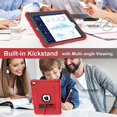 thumbnail image 2 of Timism Funda Para Ipad Air 2ª Generación 2014 Ipad Air 2 Funda Con Soporte 3 En 1 Funda Protectora Híbrida De Tres Capas Resistente A Los Golpes Para Ipad Air 2 A1566 A1567 (Rojo + Negro), 2 of 5