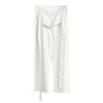 thumbnail image 4 of Womens Casual Pants Solid Color Lace Up Pockets Pants Trousers Casual Womens Pants, 4 of 6