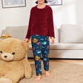 thumbnail image 6 of Gukieu Ocean Floor Animals Print Youth Home Trousers, Elastic Waistband with Pockets for Home and Outing, Suitable for Children Aged 5-16-Small, 6 of 6