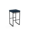 thumbnail image 1 of Amisco Easy 30 in. Bar Stool - Blue Polyurethane / Black Metal, 1 of 8