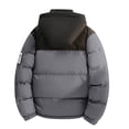 thumbnail image 6 of QQZ Color Block Padded Hooded Zip Up Puffer Jacket Men, Zip Up Sweatshirt Men, Fall Winter Travel Business Casual Ski Outdoor Daily Outfits, 6 of 8