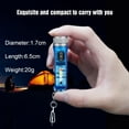 thumbnail image 4 of Yuarrent Mini llavero linterna de largo alcance bolsillo USB recargable luz LED con hebilla al aire libre iluminación de emergencia herramienta Iluminación y accesorios Azul, 4 of 6