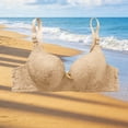 thumbnail image 4 of Turilly Bras Womens Solid Color Lace Breathable Wireless Bra No Rims Casual Everyday Wear Everyday Bras, 4 of 5