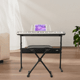 thumbnail image 7 of Tcbosik 61 Key Keyboard Piano with Stand, Bench, Music Rest and LED Screen, Built-In Speakers, Headphone, Microphone and 3 Teaching Modes for Beginners Starter, Silver, 7 of 7