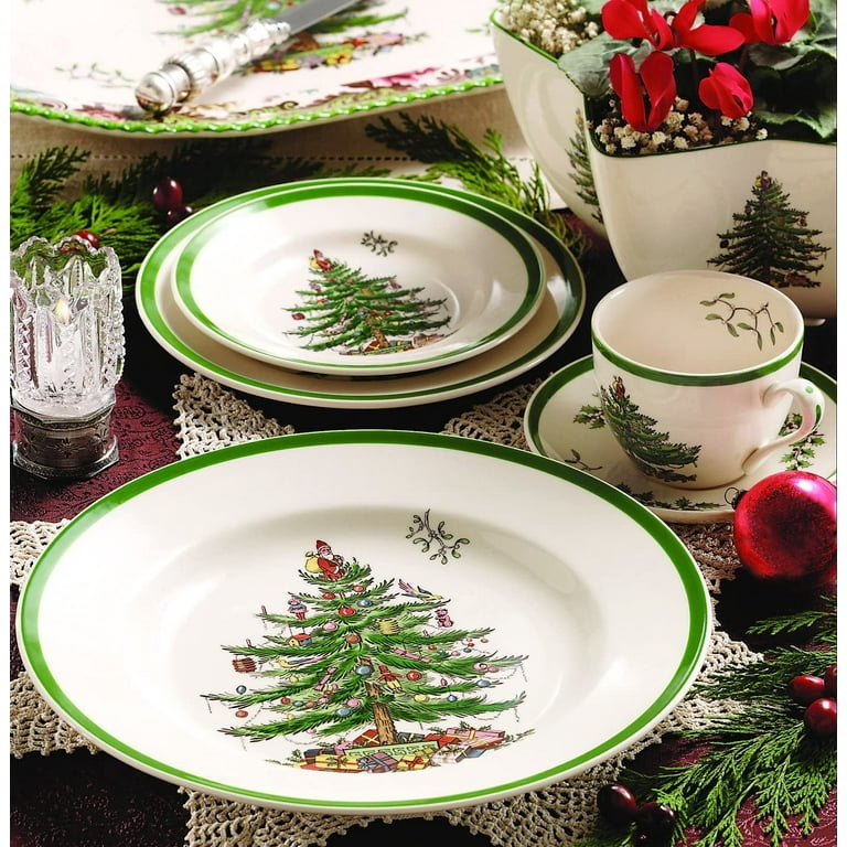 Christmas salad plate sets top