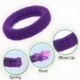 thumbnail image 3 of TELOLY 200Pcs Hair Ties Korean Version Toddler Hair Ties Color Scrunchies, Purple Series, 3 of 7