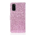thumbnail image 2 of Allytech Samsung Galaxy S20 Case Wallet, PU Leather Bling Glitter Folding Stand Shockproof Flip Cover with Cards Slots Cash Pocket Book Style Magnetic Cover Case for Samsung Galaxy S20 6.2", Pink, 2 of 9