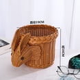 thumbnail image 4 of CoreLiving Artisan Woven Rattan Bunny Design Fruit Basket Smooth Polished Finish Multi-Purpose Storage Solution for Fruit Bread Snacks Vegetable Holder for Kitchen Counter Dining Table Decor, 4 of 9