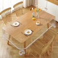 thumbnail image 1 of AMERTEER Table Cloth Waterproof Oil-proof Heat-insulated PVC Transparent Rectangle Lace Dining Table Cloth for Kitchen, 1 of 13