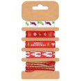 thumbnail image 2 of 5 Cinta de grosgrain metálica de Feliz Navidad, 5 uds., para envolver regalos con lazo para el pelo Diy, 2 of 5