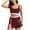 Wine Bikini Clearance, variant on OSFVNOXV Womens Bikini Summer Swimwear Beachwear Color Blocked Yoga Bras Dressy Tankini Bottom Wrap Skirts Swimsuit Underwear