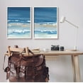 thumbnail image 2 of Stupell Industries Crashing Beach Wave Shore Painting White Framed Art Print Wall Art, Set of 2, Design by Ethan Harper, 2 of 8