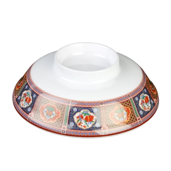 Excellante Peacock Melamine Dinnerware Collection 5 1/4", Noodle Bowl Lid Only, Comes in Dozen