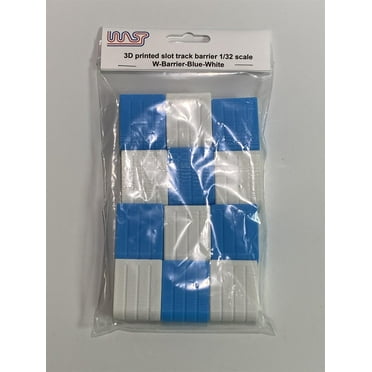 Slot Car Track Scenery Blue and White Barriers x 12 1:32 Scale NEW Wasp