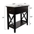 thumbnail image 2 of ChooChoo Table d'Appoint Ouverte à Dessus Rabattable, Table d'Appoint Étroite Table d'Extrémité Mince pour Salon Chambre, 2 of 5