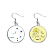 thumbnail image 1 of Signo del Zodiaco Libra constelación Pendiente Sol Flor Pendiente Joyas Moda Unbranded M, 1 of 3