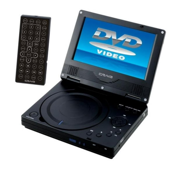 GPX PD701B 7 Lecteur DVD Portable avec Télécommande