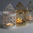 thumbnail image 3 of Beiou decoration Moroccan lantern Taihua candlestick Black+White, 3 of 5