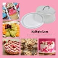 A1 Unlimited Reusable Plastic Cake Containers with Lids 12x4.75 in