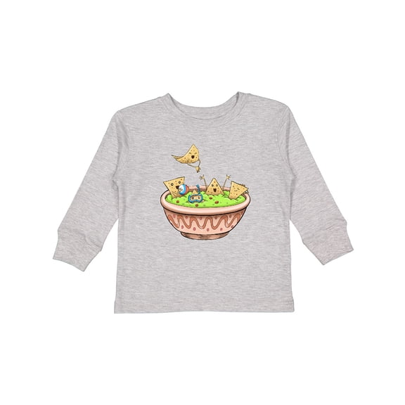 Inktastic Nachos Partying in Guacamole Boys or Girls Long Sleeve Toddler T-Shirt