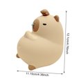 thumbnail image 2 of Lámpara de noche de silicona para dormir, luz nocturna de capibara mocosa, bonita luz nocturna de capibara, recargable por USB para decoración de habitación de bebés y niños pequeños, 2 of 9