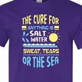 thumbnail image 4 of Inktastic The Cure for Anything is Salt Water Sweat Tears of the Sea T-Shirt, 4 of 5