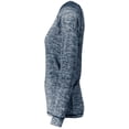 thumbnail image 4 of Holloway Sportswear S Womens Electrify 2.0 Long Sleeve Tee Navy Heather 222724, 4 of 4