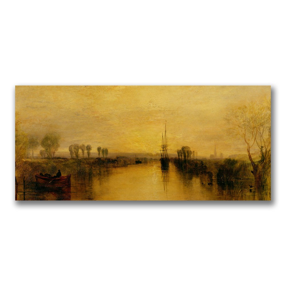 Trademark Fine Art "Chichester Canal, 1829" Canvas Wall Art by Joseph Turner