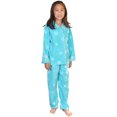 thumbnail image 1 of Angelina Girl's Cozy Fleece Notch Collar Pajama Set with Pockets (1-Pack), 1 of 2