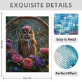 thumbnail image 3 of Diamond Art Kit for Adults, Elegant Owl Dreamcatcher Roses Diamond Painting for Adults Beginners, DIY Diamond Art Painting Kits, 5D Diamond Painting Crafts for Home Decor 12x16 Frameless, 3 of 7