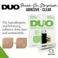 thumbnail image 3 of DUO Brush-On Lash Glue â€“ Clear Strip Eyelash Adhesive with Vitamins A, C & E, Long Lasting Eyelash Glue, 0.18 oz, 2-Pack, 3 of 3
