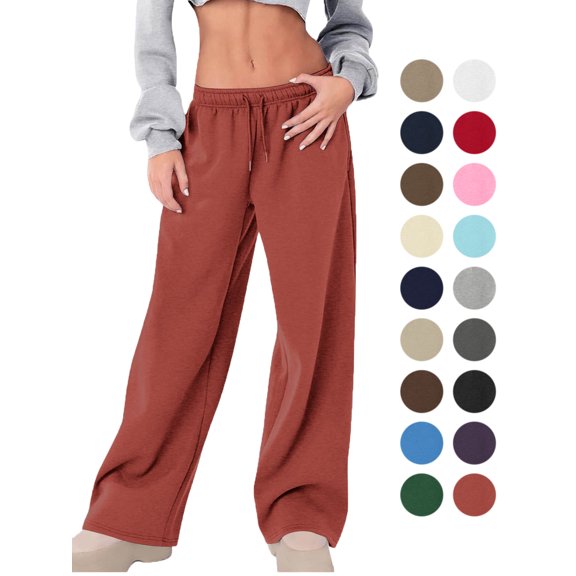 Womens Pants Tall Long legs Wide Leg Pants Woman Pants with Pockets Stretch Loose Lounge Sweatpants Regular Tall Pants for Women