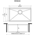 thumbnail image 2 of Ruvati USA RVH8320 30 in. Workstation Rounded Corners Undermount Ledge Kitchen Sink with Accessories, 2 of 7