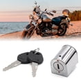 thumbnail image 3 of Unique Bargains 1Set Stainless Steel Motorcycle Steering Lock with Two Keys for CG125, 3 of 6