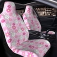 thumbnail image 4 of Goofa Sunflower Rabbit Printed Car Seat Covers, Automotive Seat Covers for Cars Trucks and SUVs, Quick Setup Universal Fit Elastic Seat Covers-2 PCS, 4 of 6