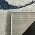 thumbnail image 5 of SAFAVIEH Florida Lavonne Floral Plush Shag Area Rug, Cream/Blue, 6'7" x 6'7" Square, 5 of 7