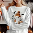 thumbnail image 2 of Cute Ghost Sweatshirt, Funny Spooky Sweatshirt, Womens Ghost Sweatshirt, Spooky Season, Halloween Party Shirt, Fall Ghost Shirt, 2 of 3